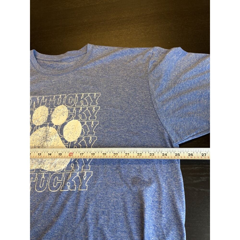 Kentucky Wildcats T Shirt Adult 2XL Blue Paw Print Graphic Short Sleeve Dri Fit - Picture 4 of 5